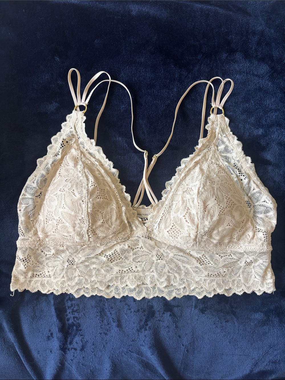 Aerie Cream Strappy Bralette
